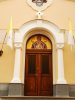 Обновената фасада на катедралния храм "Успение Богородично" в София непосредствено преди началото на честванията по повод 150-та годишнина от присъединяването към Католическата църква - 04.11.2010 г.